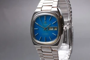O.H Serviced Vintage OMEGA Seamaster Cal.1020 Automatic Blue Dial TV 35mm Men's - Picture 1 of 13