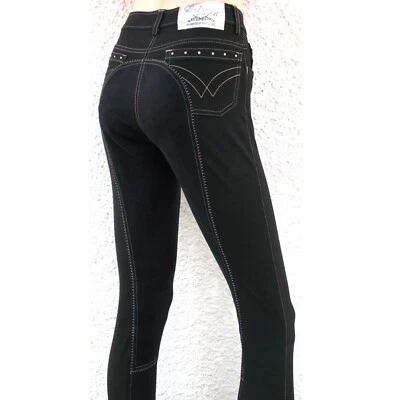 Reithose Easy Rider Zohra Diamond Full, Vollbesatz, EuroStar, Strass, schwarz - Bild 1 von 3