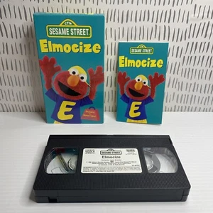 Sesame Street VHS Tape Elmocize And Activity Book - Picture 1 of 5