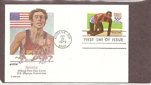 US SC # UX80 Sprinter .Postal Card FDC. Fleetwood Cachet - Picture 1 of 1