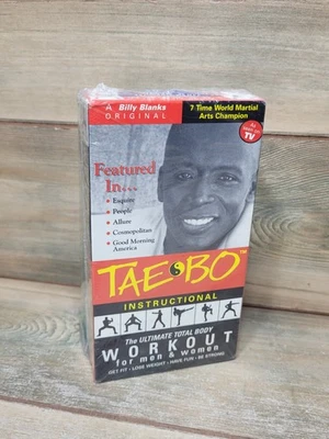 Tae-Bo SET x3 VHS SEALED ~ Total Body Workout Tapes ~ Billy Blanks Fitness - Image 1 of 4
