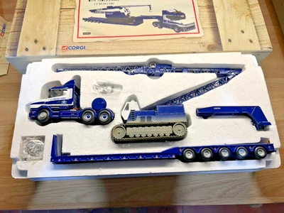 Corgi CC12818 Heavy Haulage Scania T Cab, King Trailer & Tower Crane Load 1:50th - Image 1 of 3