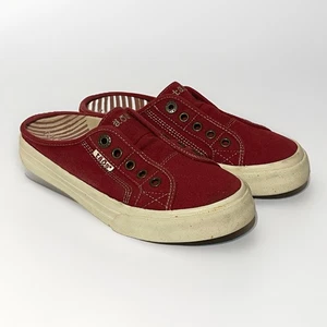 Taos EZ Soul Women's Size 6.5 OrthoticSneakers Mule Slip On Red Canvas - Picture 1 of 6