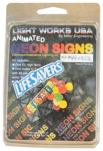Miller Engineering Life Savers Neon Sign Kit #44-0852 HO Scale N Scale - Picture 1 of 3