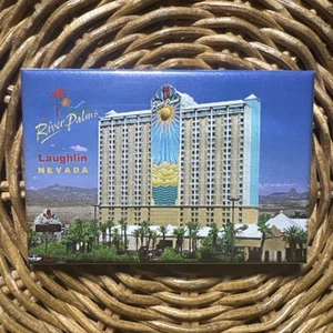 Imán de viaje para refrigerador vintage River Palms Laughlin Nevada coleccionable - Imagen 1 de 3