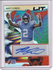 2022 Leaf Pro Set Metal Matt Corral Rookie/RC Auto #20/25 *Lit* - Bild 1 von 2