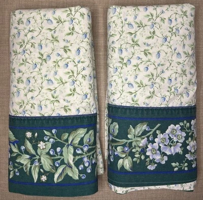 Sábana bajera plana Laura Ashley 2 DOBLE Brambleberry poli algodón 66x92" Foto 1 de 4