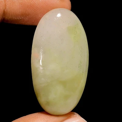 43 Ct AAA Natural Aventurine Oval Cabochon Loose Gemstone For Jewelry 36X20X7 mm - Image 1 of 3