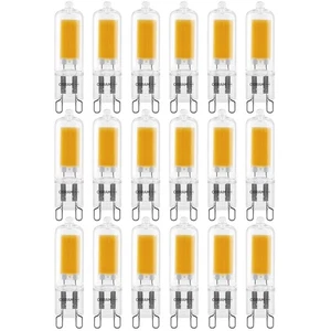 18 x Osram LED Glas Stiftsockellampe 2W = 20W G9 COB klar 200lm warmweiß 2700K - Bild 1 von 5
