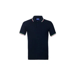 ROSSINI HH146 - POLO SHIRT ITALIA M/M BLU/TRICOLORE TG.XL - Foto 1 di 3