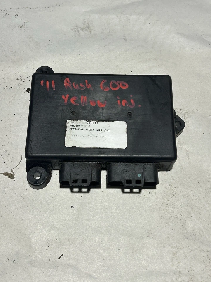 10 11 12 Polaris Rush Switchback 600 ECU caja de ordenador inyectores amarillos 4013119 Foto 1 de 4