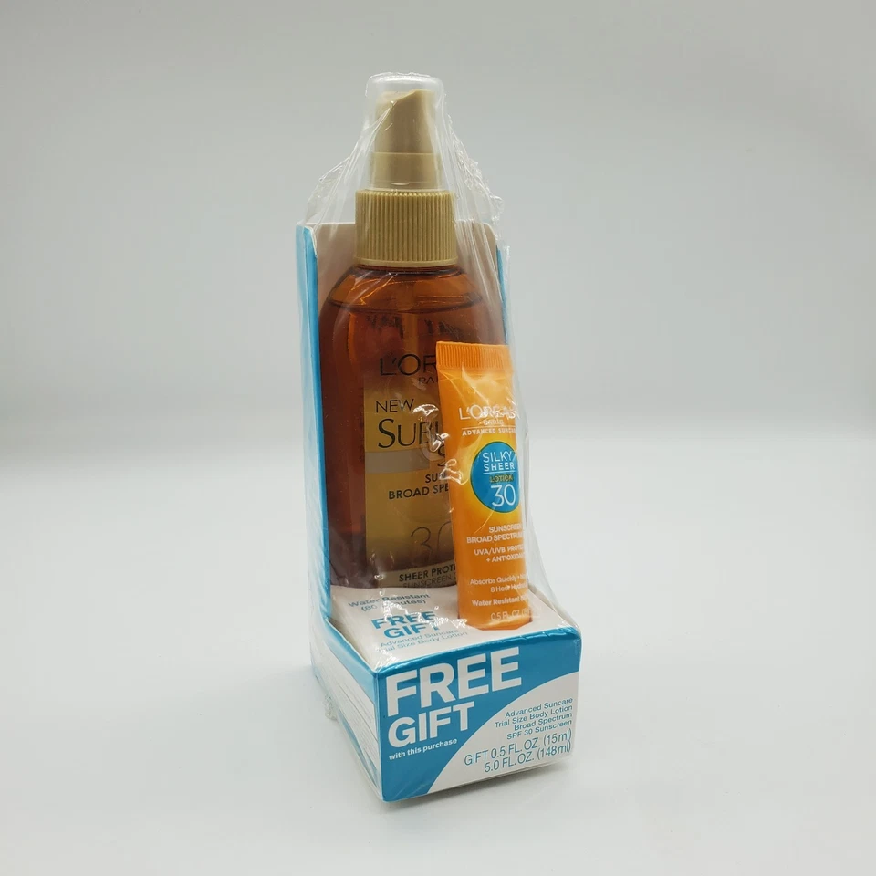 L'Oreal SUBLIME SUN SPF 30 Sheer Protect 5 fl oz Sunscreen Oil Spray + Free Gift - Image 1 of 4