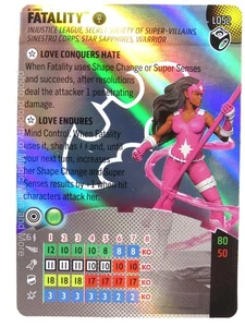 Lantern Legacy Card ~ FATALITY #L052 HeroClix stat (Batman Team-Up) - Picture 1 of 1