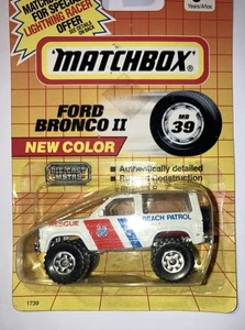 MATCHBOX MB59 #59 Ford Bronco II SUV - Coast Guard Beach Patrol - NEW - Picture 1 of 3