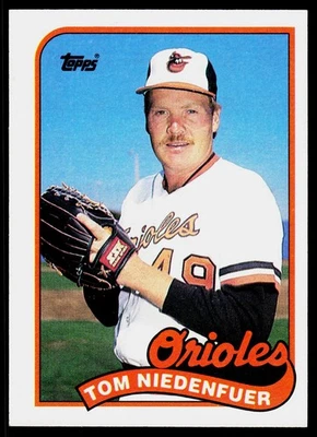 Tom Niedenfuer, 1989 Topps, #651, Baltimore Orioles, - Image 1 of 2