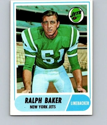 1968 TOPPS FOOTBALL #38 RALPH BAKER                             NRMT SA - Image 1 of 2
