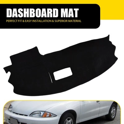 ALMOHADILLA DE TABLERO ALFOMBRILLA PARA CHEVY CAVALIER 1995-2005 VOLANTE IZQUIERDO NEGRO Foto 1 de 4