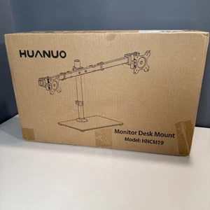 HUANUO Freestanding dual monitor Desk Mount stand Model HNCM19 NEW In Box - Picture 1 of 3