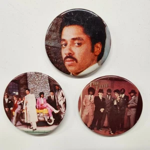 RARE TRIO! MORRIS DAY AND THE TIME PINBACK BUTTONS 3 QTY S#20a DETROIT RETRO - Picture 1 of 5