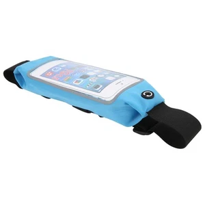 (Blue)Waterproof Touch Screen Phone Waist Bag Sports Running Waist Bag Phon EC - Zdjęcie 1 z 12