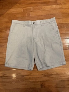 Member's Mark Men's Everyday Flat Front Twill Short Gray Size 36 NEW - Picture 1 of 8