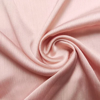 58''Wide By Yard Crinkled Satin Charmeuse Chiffon Fabric For Dress Scarf Wedding - Image 1 of 4