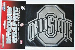 Ohio State Fenster Grafik - Silber Chrom Vinyl Aufkleber 4x5 irisch - Bild 1 von 2