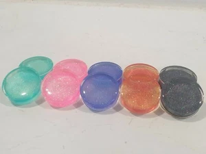 Pair Glitter Solid Acrylic Ear Plug Flesh Tunnels Stretcher Taper 8-30mm - Picture 1 of 11