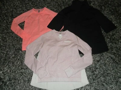 Ivivva By Lululemon LOTE de 3 Manga Larga Negro Rosa Fly Tech Talla 10 Foto 1 de 4