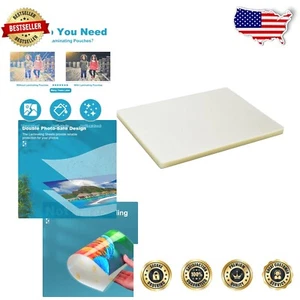 Crystal Clear 5 Mil Laminating Sheets, 300 Pack - Perfect for Photos & Documents - Picture 1 of 9