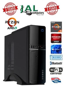 AMD PC Ryzen 5 7600X AM5 32GB DDR5 1TB M.2 SSD Win 11 Pro WiFi 6e BT5.2 - Picture 1 of 5