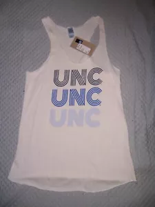 NWT Licensed North Carolina Tar Heels Women's thin raw edge Tank top shirt M New - Picture 1 of 2