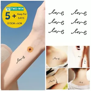 Show Your Love: Waterproof Fake Tattoo - Picture 1 of 7
