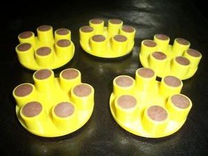 Lot of (5)  Norton Abrasive 6 Dot Resin Bonded Diamond Polishing Abrasive Wheels - Picture 1 of 4