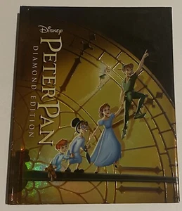 Peter Pan Diamond Edition Target Exclusive, Story Book RARE Blue Ray + DVD - Picture 1 of 6