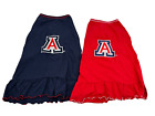 Set of 2 Arizona Wildcats Pet Dog Dresses Cheerleader Outfits Blue & Red XXL