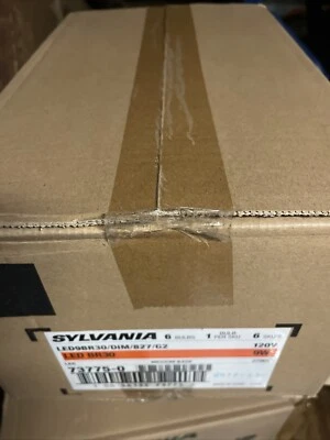 Case Of 6 Sylvania LED Flood Light Bulb 2700K 9w BR30 Indoor Outdoor Dimmable - Image 1 of 2