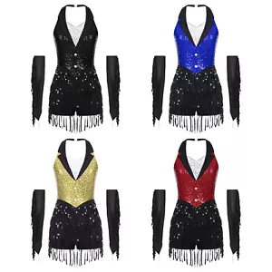 Body donna danza outfit ginnastica ritmica body nappa senza maniche jazz - Foto 1 di 49