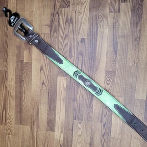DBL Barrel Belt Girls Size 18 Brown and Lime Green Belt Cowgirl NEW - Picture 1 of 12