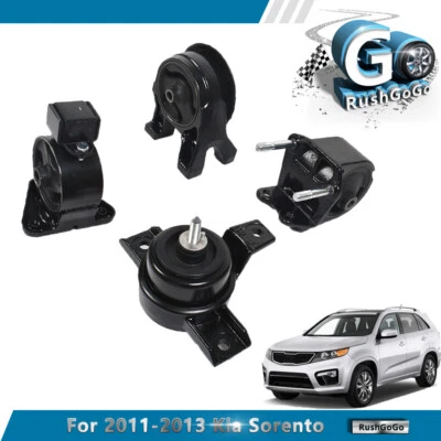 4pcs Engine Motor & Trans Mount Fit For 2011/2012/2013 KIA Sorento 2.4L 3.5L FWD - Image 1 of 4