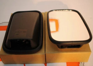 Pair of replacement black wing mirrors Fit Land Rover Defender 90 110 TDCI TD5 - Picture 1 of 3