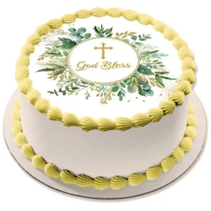Kreuz eßbar Tortenaufleger Muffin Party Deko Geschenk Taufe Konfirmation Firmung - Bild 1 von 15