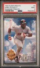 1994 Fleer Update  Diamond Tribute  Kirby Puckett  PSA 9  Minnesota Twins