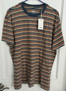 Katin Men's NWT Multi-Color Stripes Short Sleeve 100% Cotton T-Shirt~XXL / 2XL - Picture 1 of 9