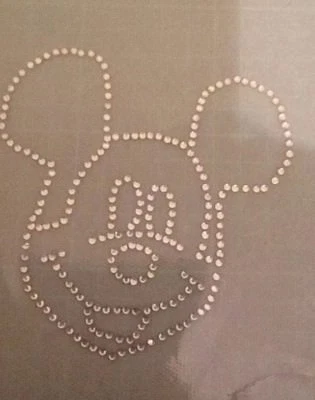 Mickey Mouse Rhinestone hotfix iron- on Motif - Image 1 of 2