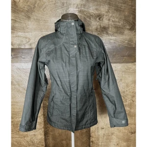 Columbia Mujer Chaqueta Abrigo de Lluvia Con Capucha Gris Exterior Senderismo Ligero - Imagen 1 de 12