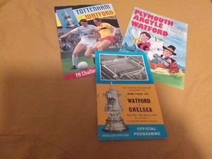 3 x Watford FC Football Programmes - FA Cup Semi Finals. Free Postage. - Picture 1 of 4