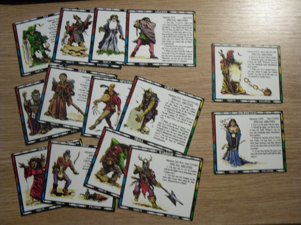 Talisman - The Magical Quest Game: Large Character Cards x 14 - Image 1 of 1