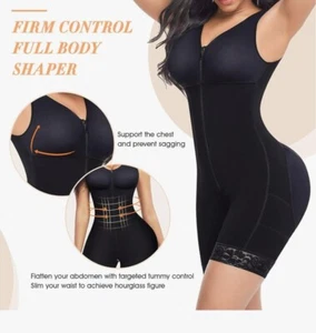 Lover-Beauty Size Small Black Tummy Control Full Body Shape Post Surgery Garment - Picture 1 of 9