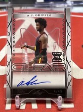 2023 Leaf Trinity A.J. GRIFFIN XRC Clear Acetate Gold Foil Rookie Auto SP /49